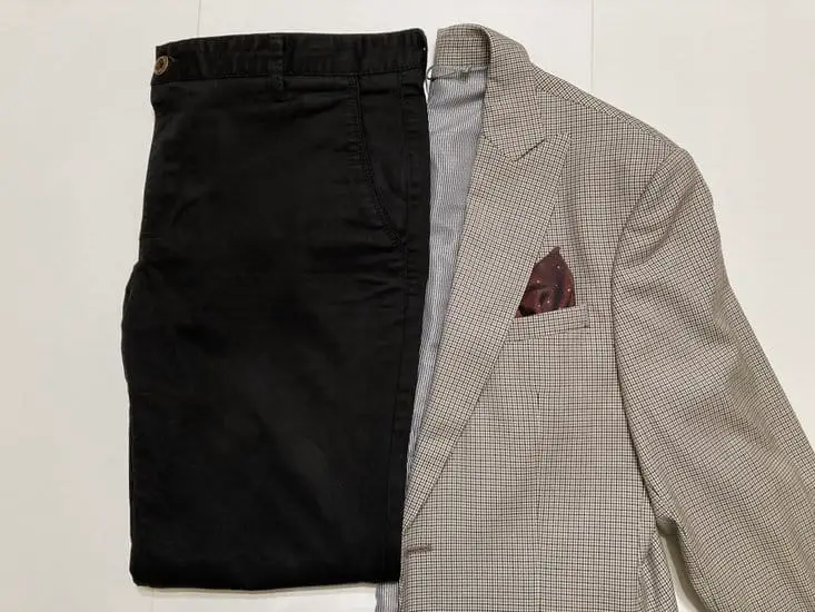 Black Pants and Brown Blazer