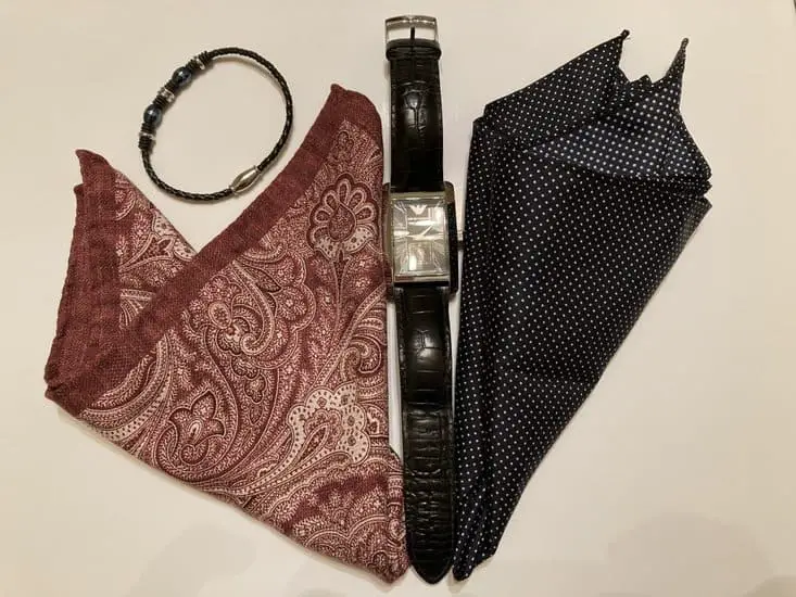 Pocket Square and watch