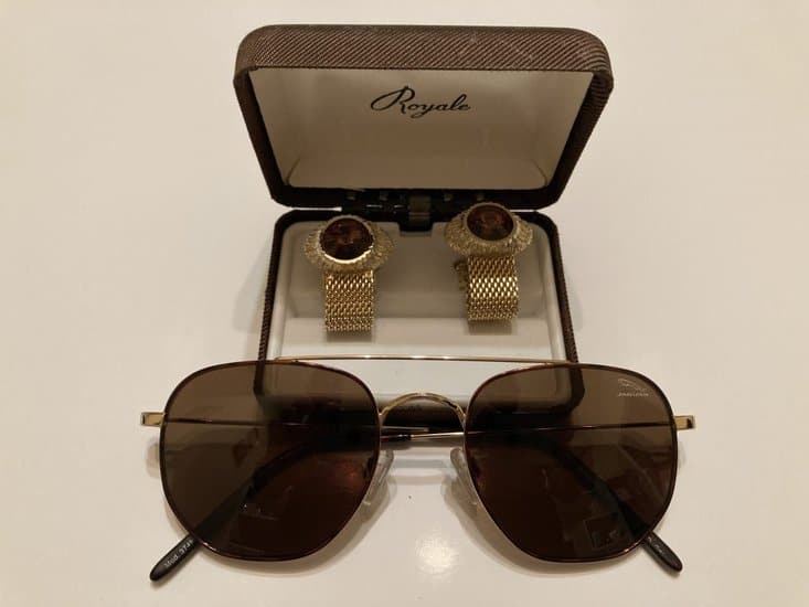 Rings, Cufflinks and sunglasses